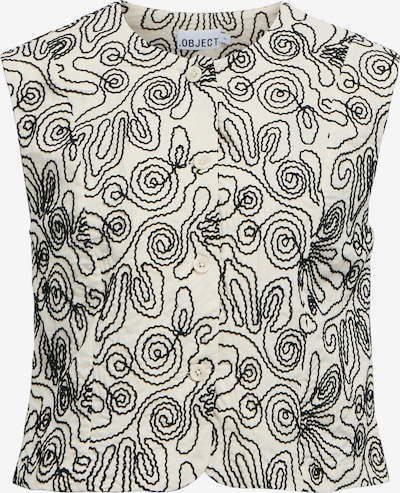 OBJECT Vest 'OBJKERRY' i XS i lysebeige / sort, Produktvisning