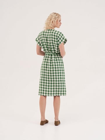 AmourLinen Jurk 'Olivia' in Groen