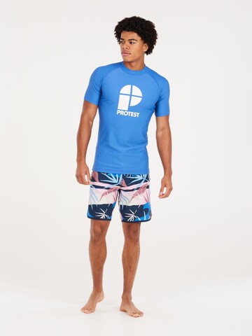 PROTEST Performance shirt 'PRTCATERS' in Blue