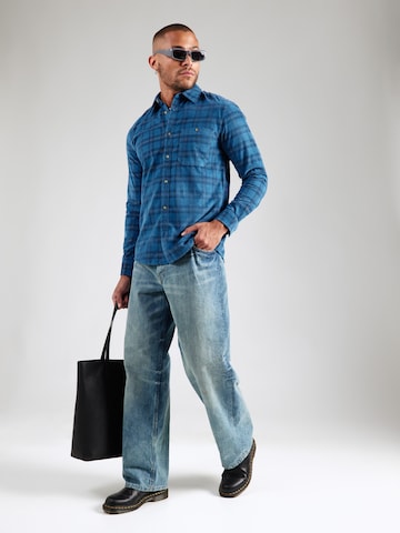 Only & Sons Regular fit Button Up Shirt 'ONSNELSON' in Blue