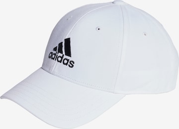 ADIDAS SPORTSWEAR Athletic Cap in White: front