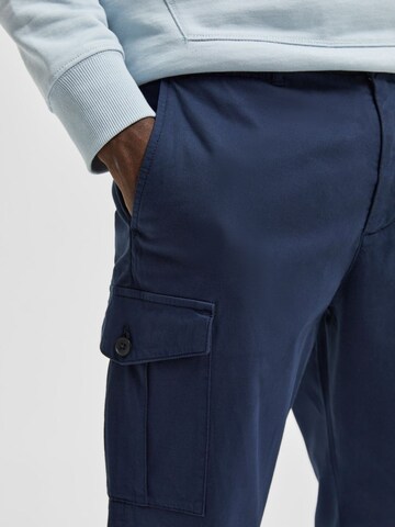 Regular Pantalon cargo 'Wick' SELECTED HOMME en bleu