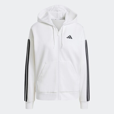 ADIDAS SPORTSWEAR Athletic Zip-Up Hoodie in Black / White, Item view