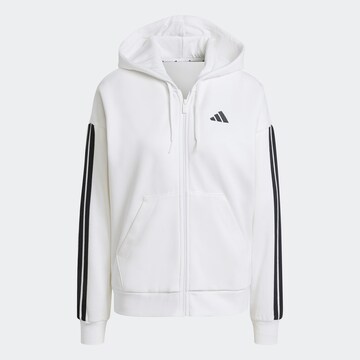 ADIDAS SPORTSWEAR Αθλητική ζακέτα φούτερ σε λευκό: μπροστά