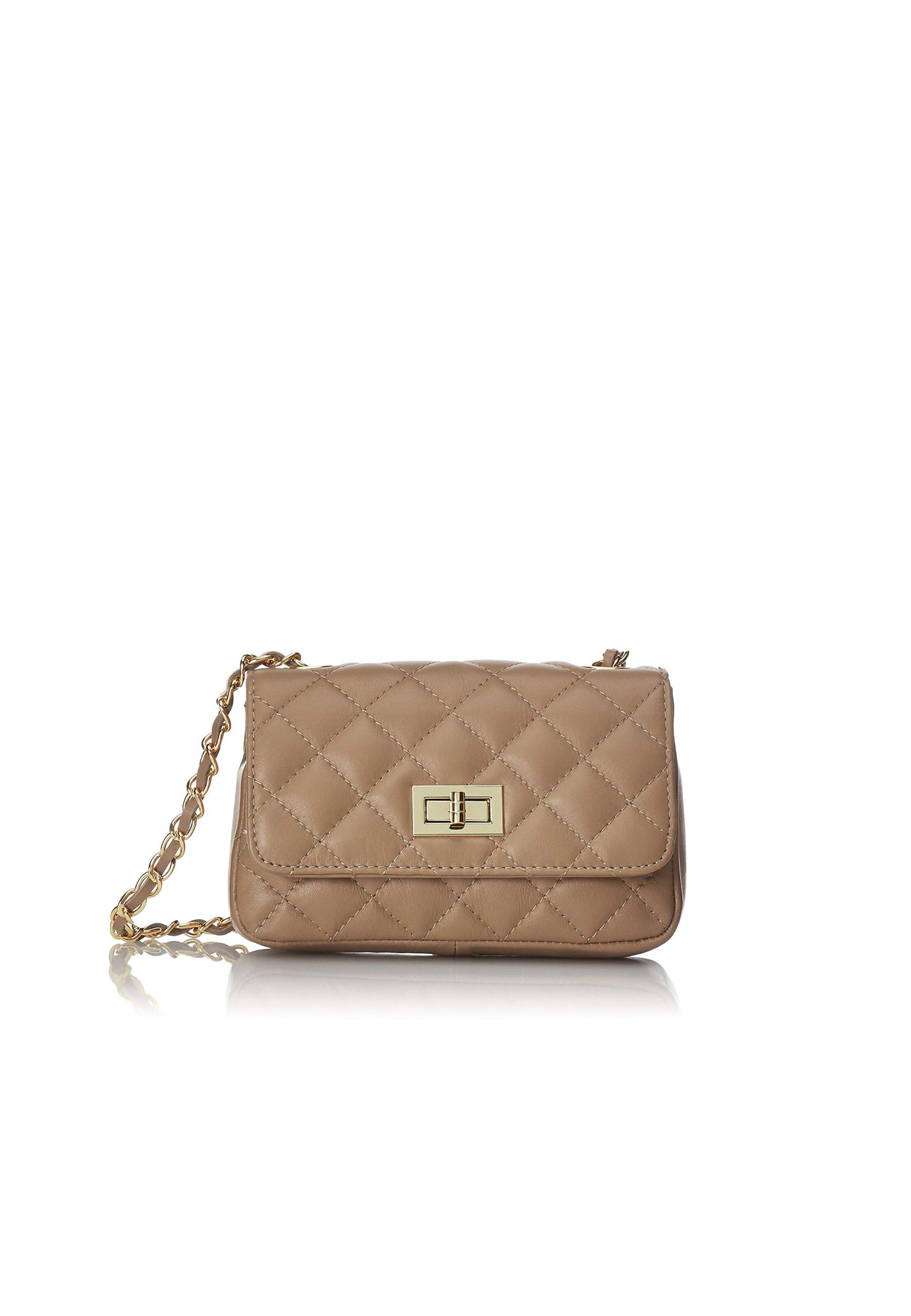 CHICCA BORSE Schoudertas in Beige: voorkant