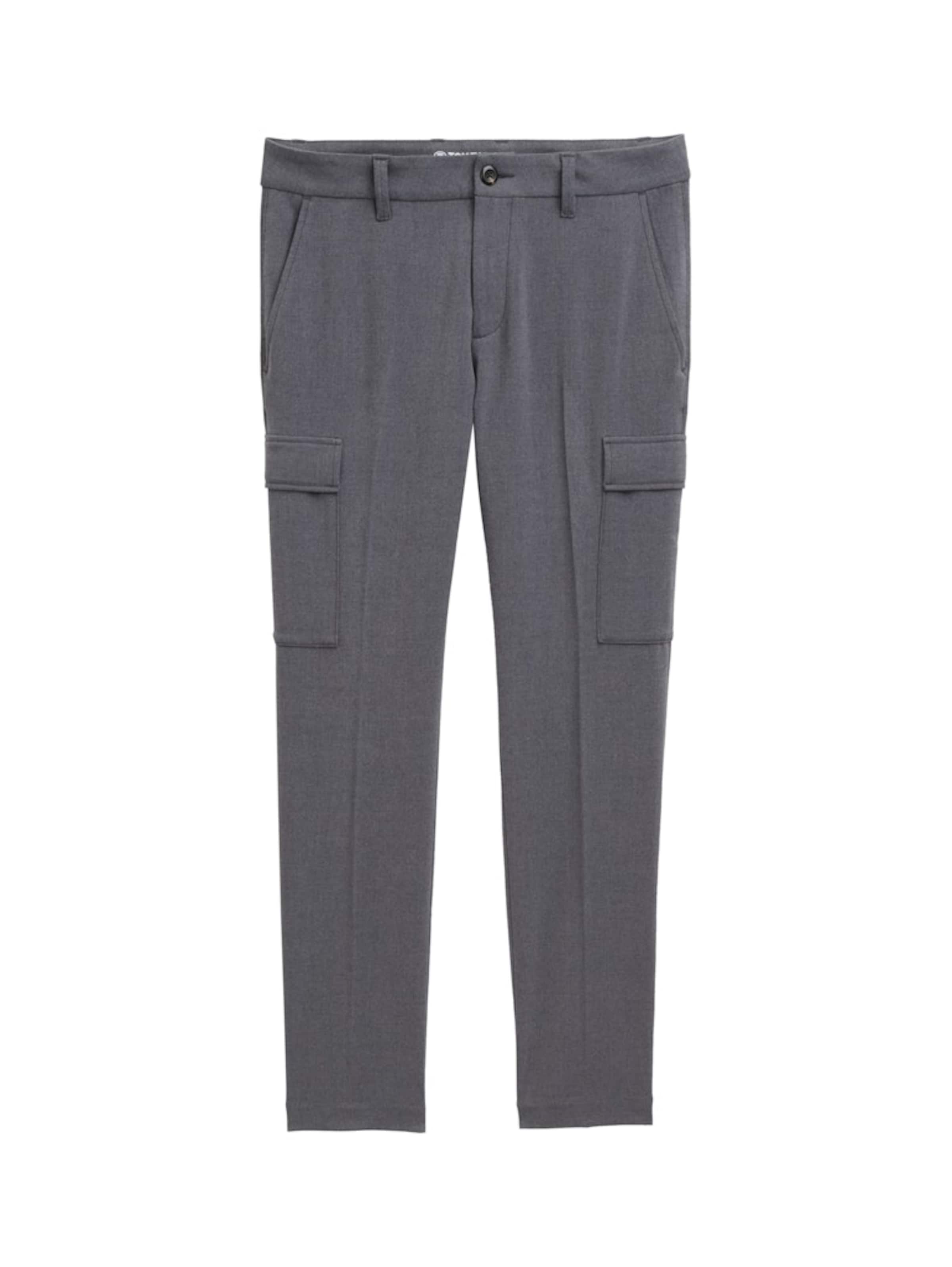 TOM TAILOR Pantalon à plis en gris foncé, Vue avec produit