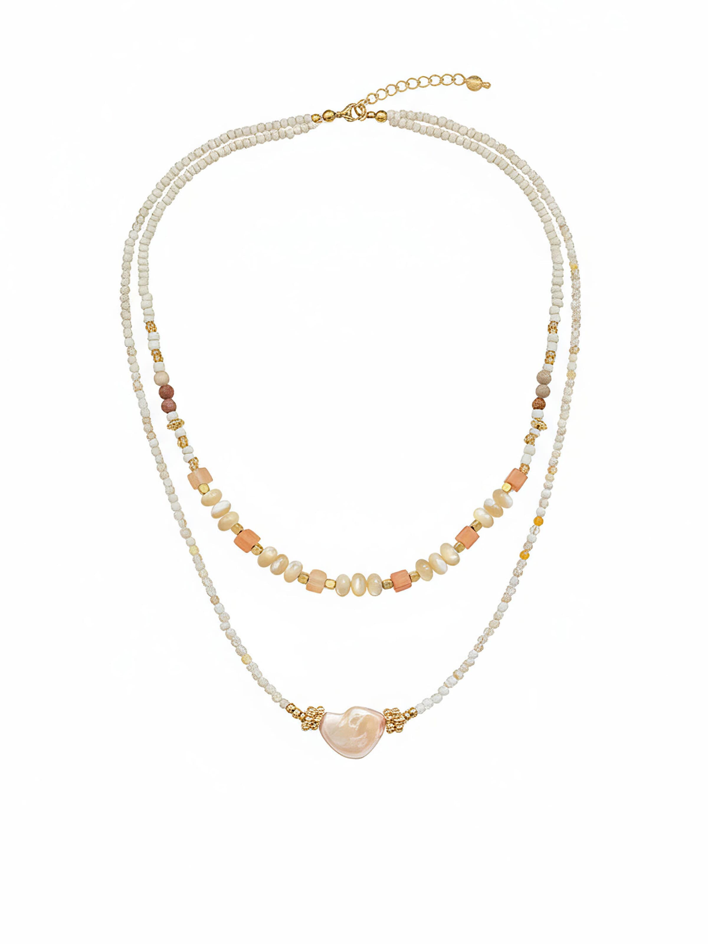 Nemomatheo Kette‌‌‌‌‌‌‌‌‌ in 50 - 55cm in beige, Produktansicht