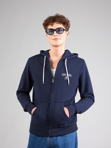 Veste de survêtement Champion Authentic Athletic Apparel en bleu : devant