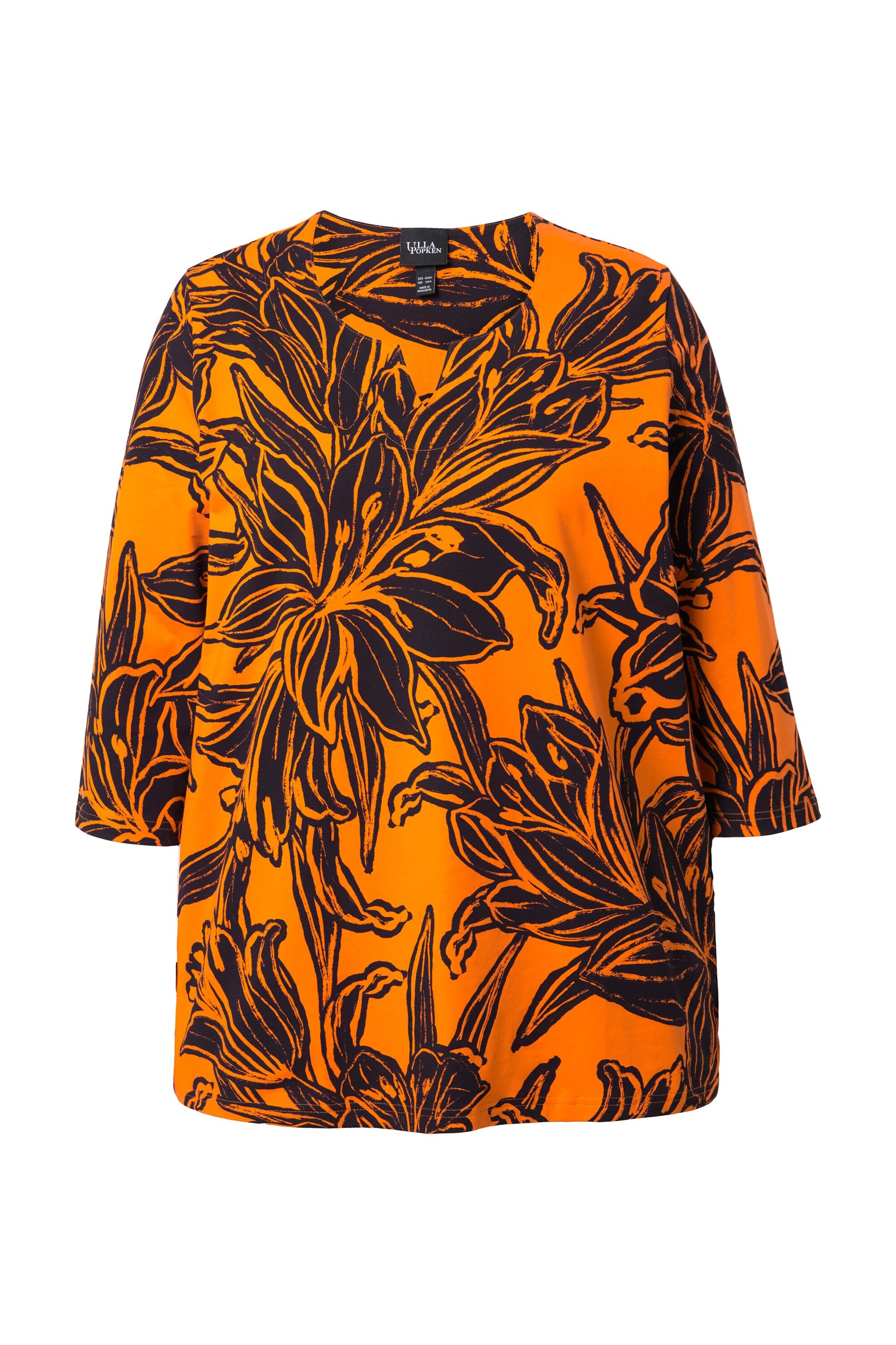 Ulla Popken Shirt in Oranje: voorkant