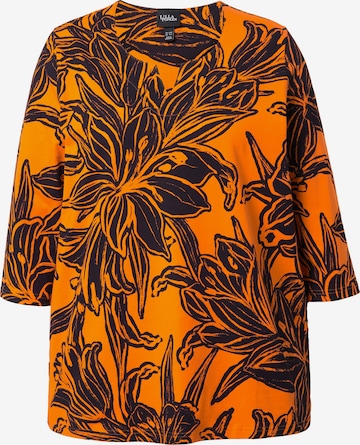 T-shirt Ulla Popken en orange : devant