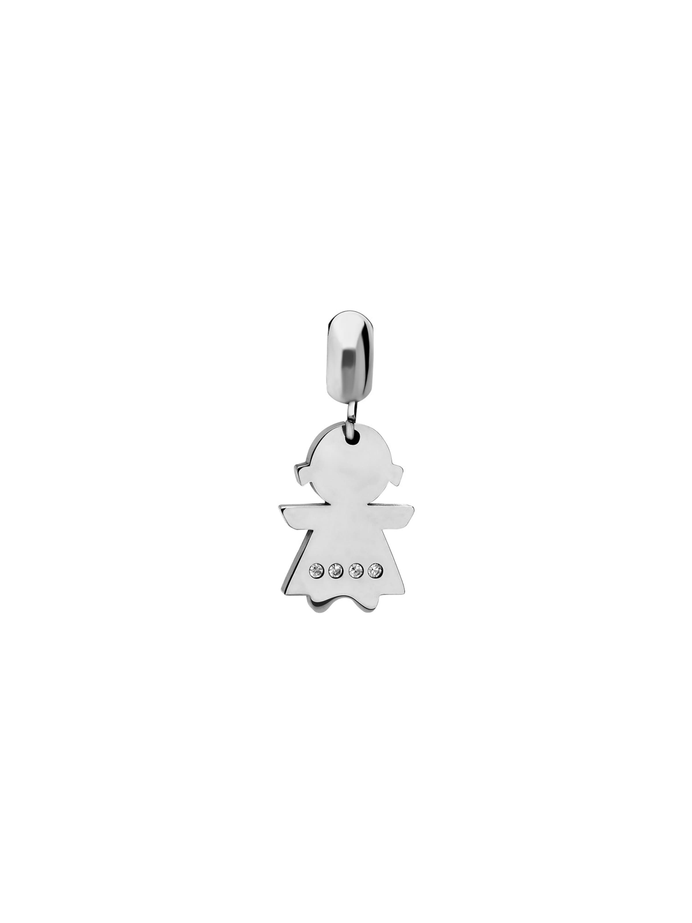 Lucardi Pendant in Silver: front