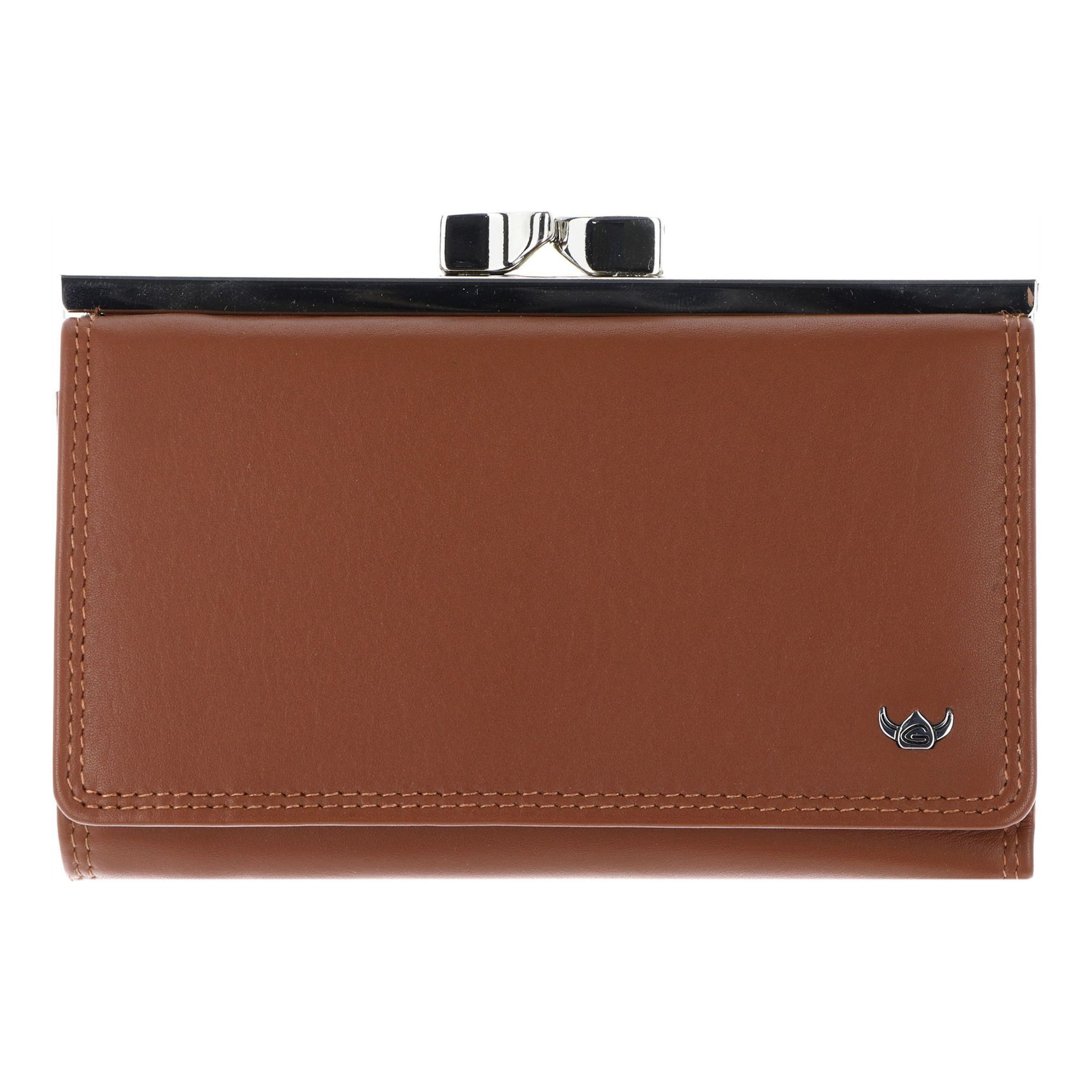 Porte-monnaies 'Polo' GOLDEN HEAD en marron : devant