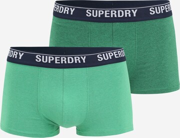 Boxers Superdry en vert : devant