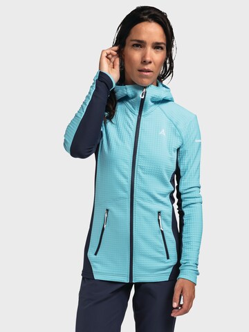 Schöffel Functionele fleece jas 'Monte Sart' in Blauw: voorkant