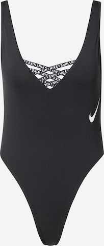 Nike Swim Sportbadeanzug 'SNEAKERKINI' in Schwarz: predná strana