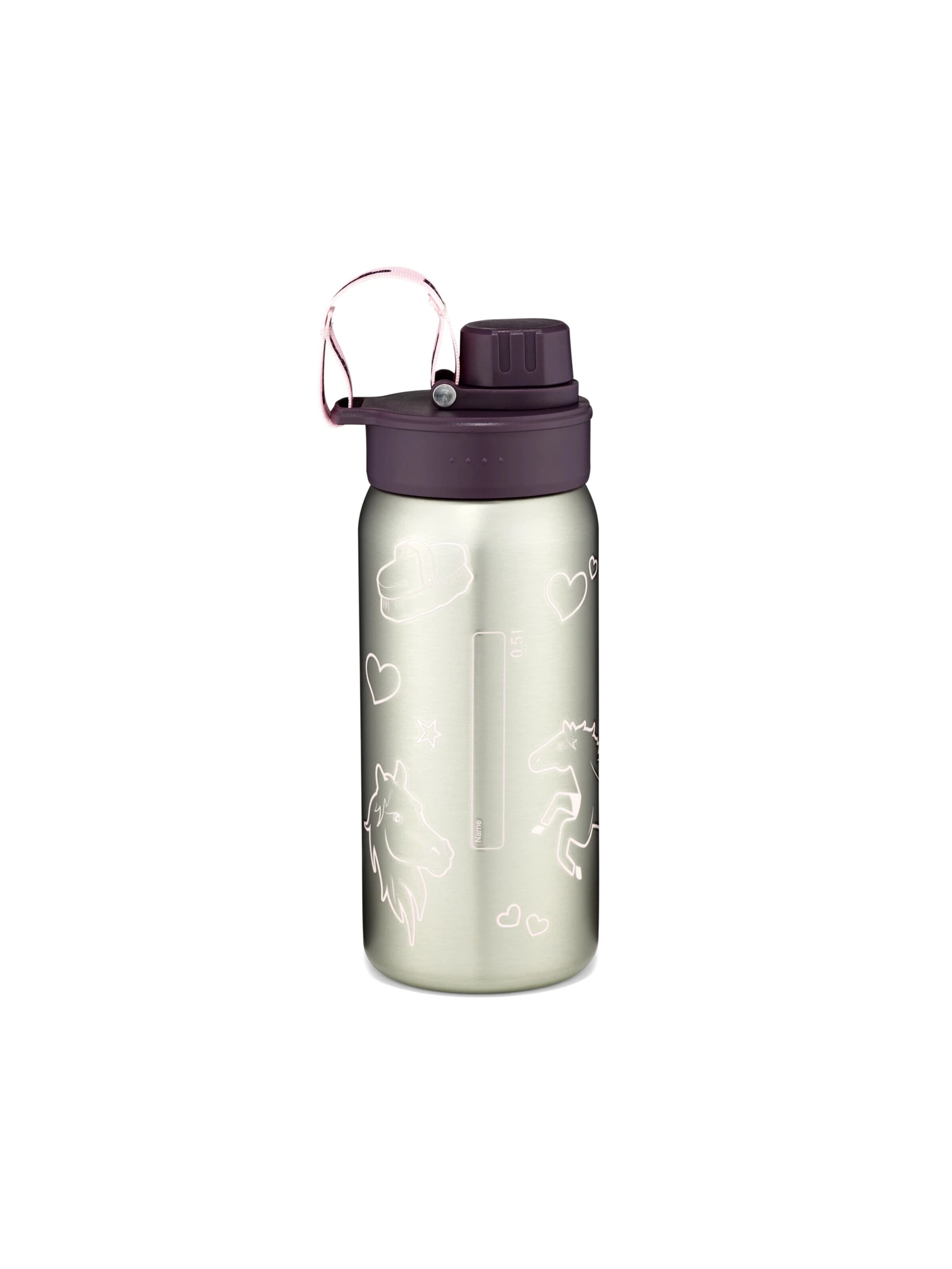 ergobag Drinking Bottle 'Trinkflasche Edelstahl Trinkflasche' in Purple