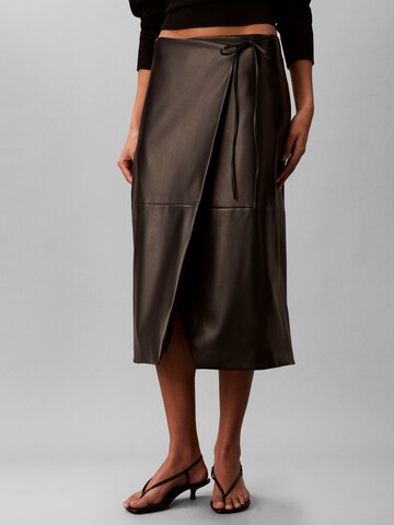 Gonna di Calvin Klein in nero: frontale