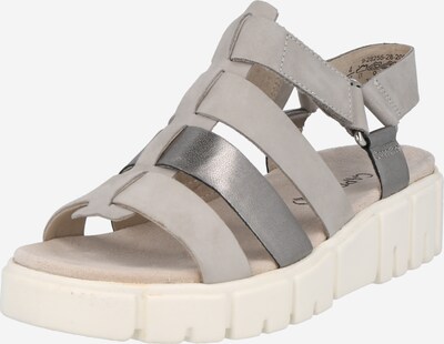 CAPRICE Strap sandal in Grey / Silver grey, Item view