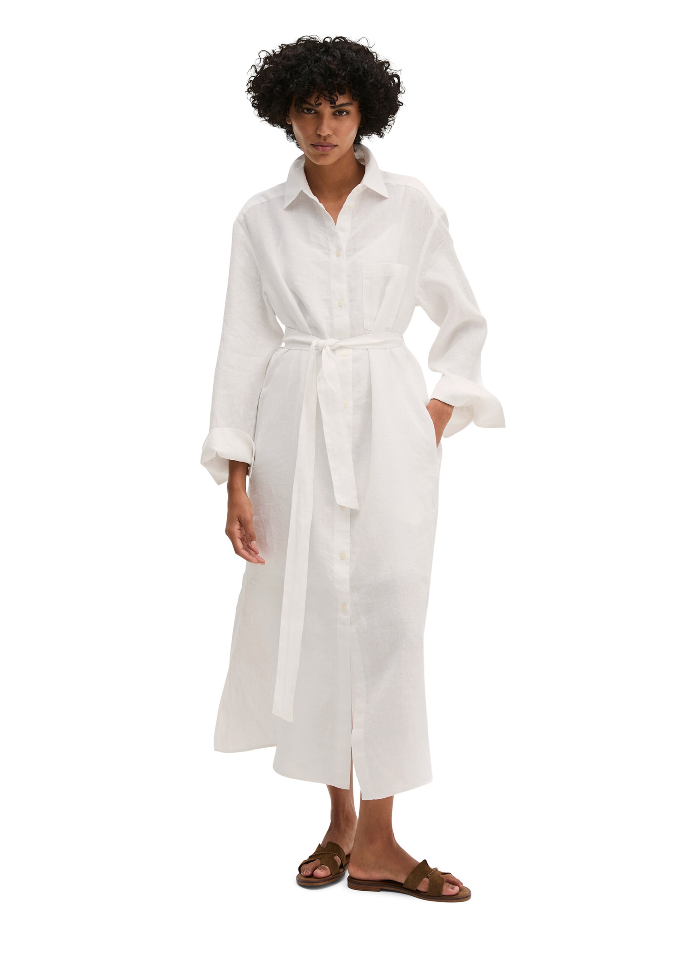 Robe-chemise Marc O'Polo en blanc
