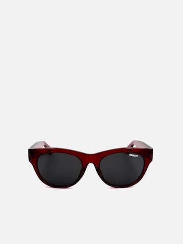 Lunettes de soleil Smith en rouge : devant