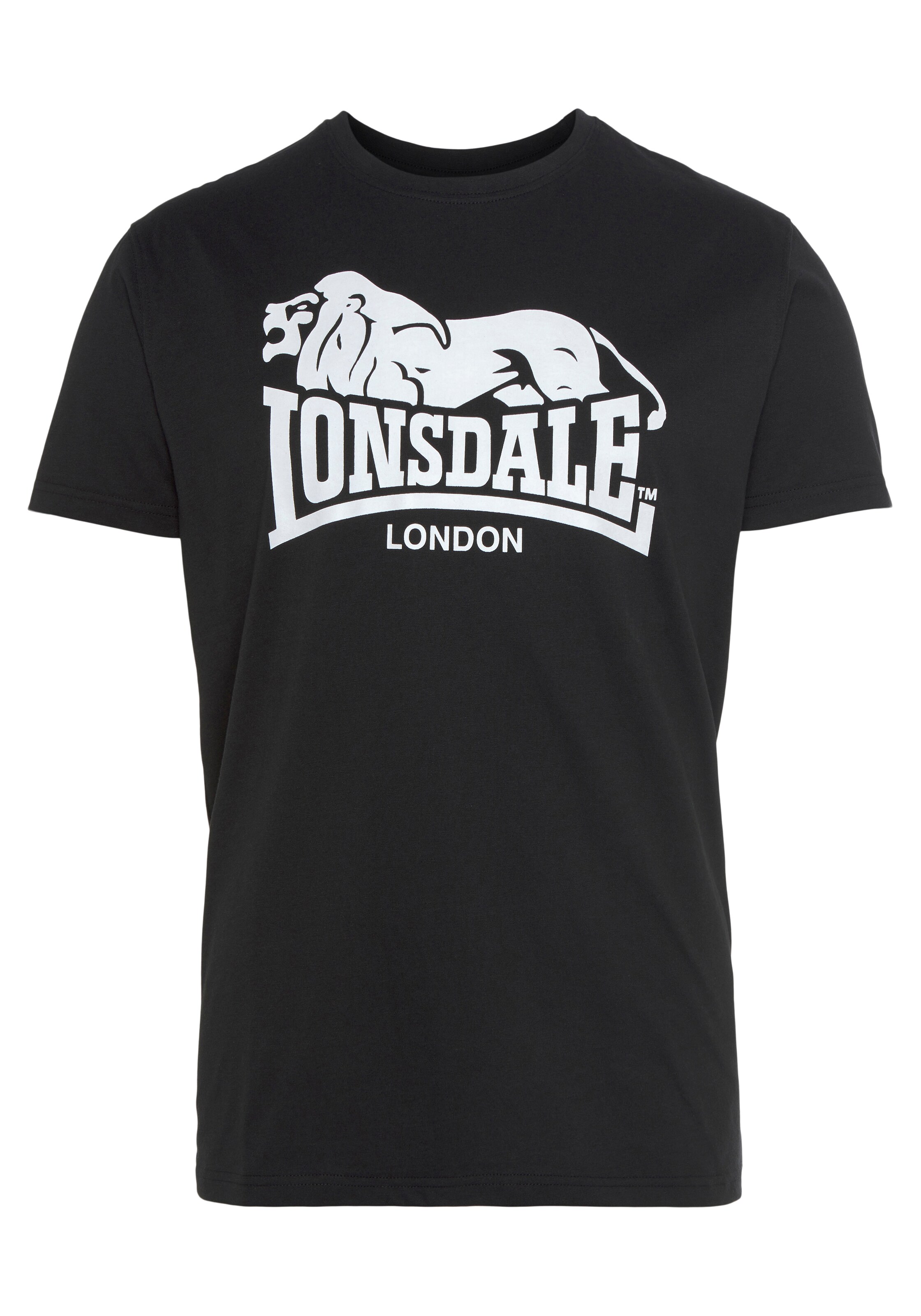 LONSDALE Tričko 'Collessie' - Čierna