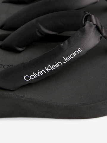 juoda Calvin Klein Jeans Šlepetės per pirštą
