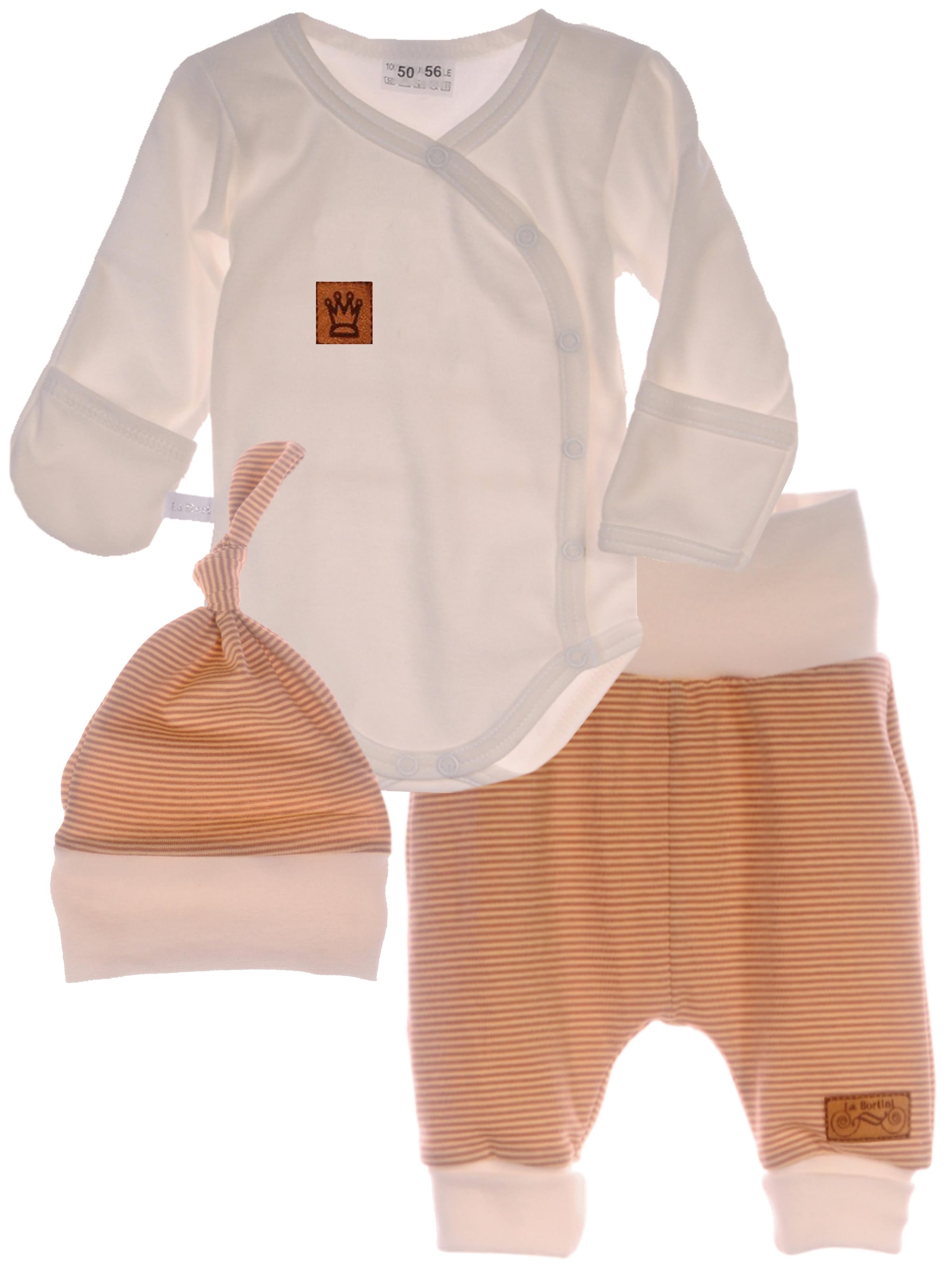 La Bortini Set in Beige: Vorderseite