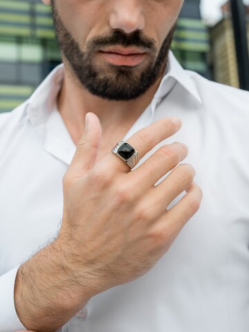 GT Collection Ring 'BLACK ONYX'‌‌‌ in Schwarz: Vorderseite