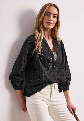 STREET ONE Bluse in Schwarz: Vorderseite
