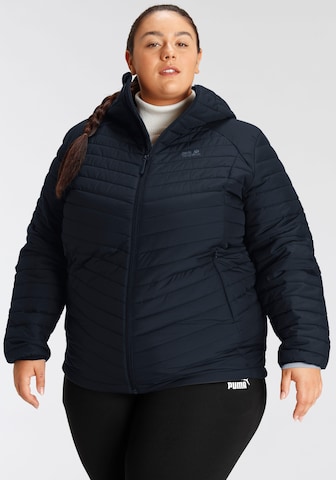 JACK WOLFSKIN Athletic Jacket in Blue: front