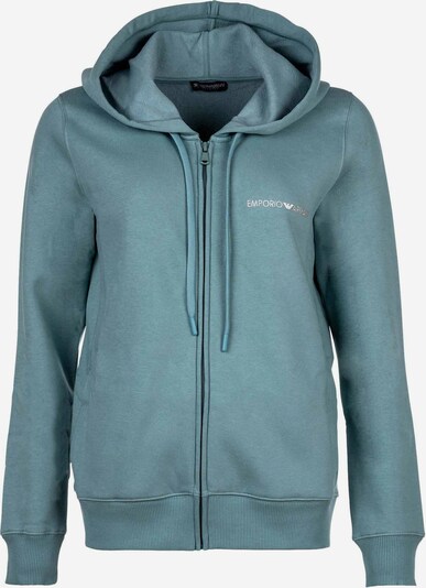 Emporio Armani Veste de survêtement en turquoise, Vue avec produit