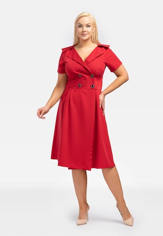 Karko Shirt Dress 'KATARZYNA' in Red