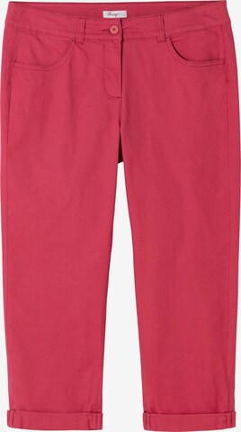 SHEEGO Slim fit Trousers in Pink: front