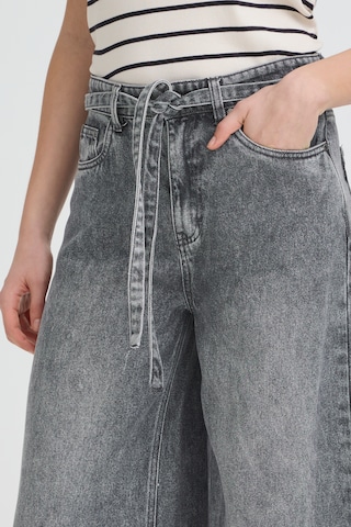 Pulz Loosefit Hose 'PZCRYSTA' in Grau