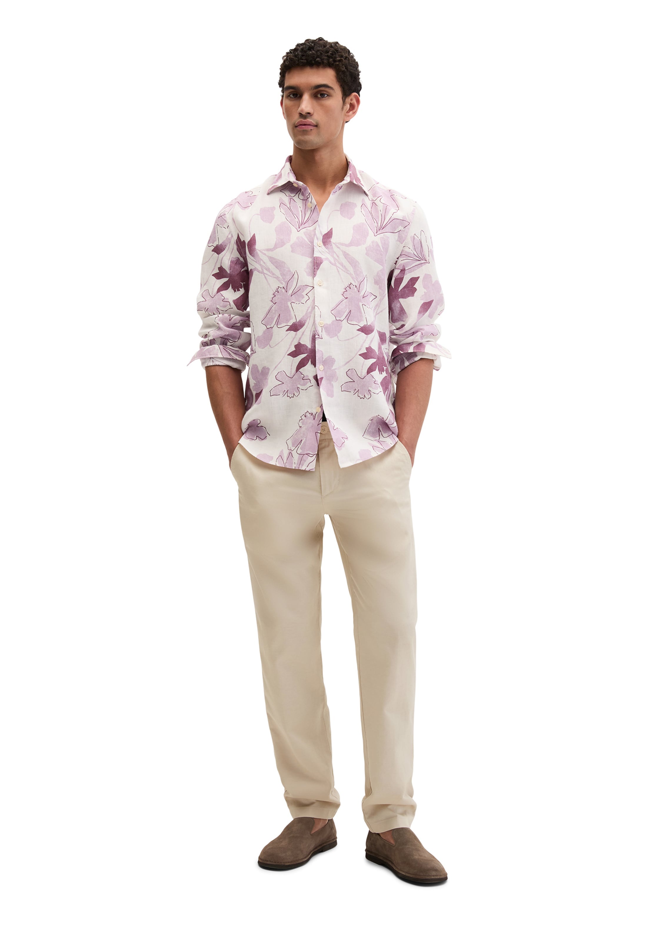 Marc O'Polo Regular fit Button Up Shirt in Red