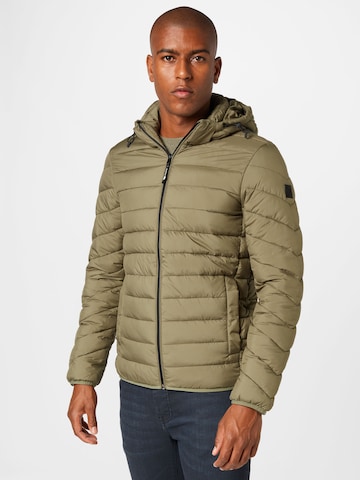 TOM TAILOR DENIM Between-Season Jacket in Green: front