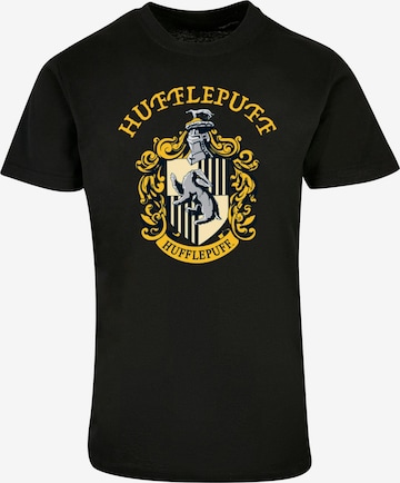 ABSOLUTE CULT Shirt 'Harry Potter - Hufflepuff' in Black: front