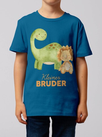 T-Shirt 'Dinosaurier 06 Kleiner Bruder' watabout.kids en bleu