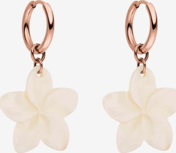 PURELEI - Pendientes 'Plumeria' en oro: frente