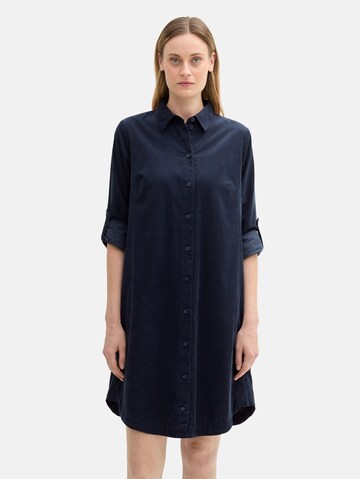 TOM TAILOR Blousejurk in Blauw: voorkant