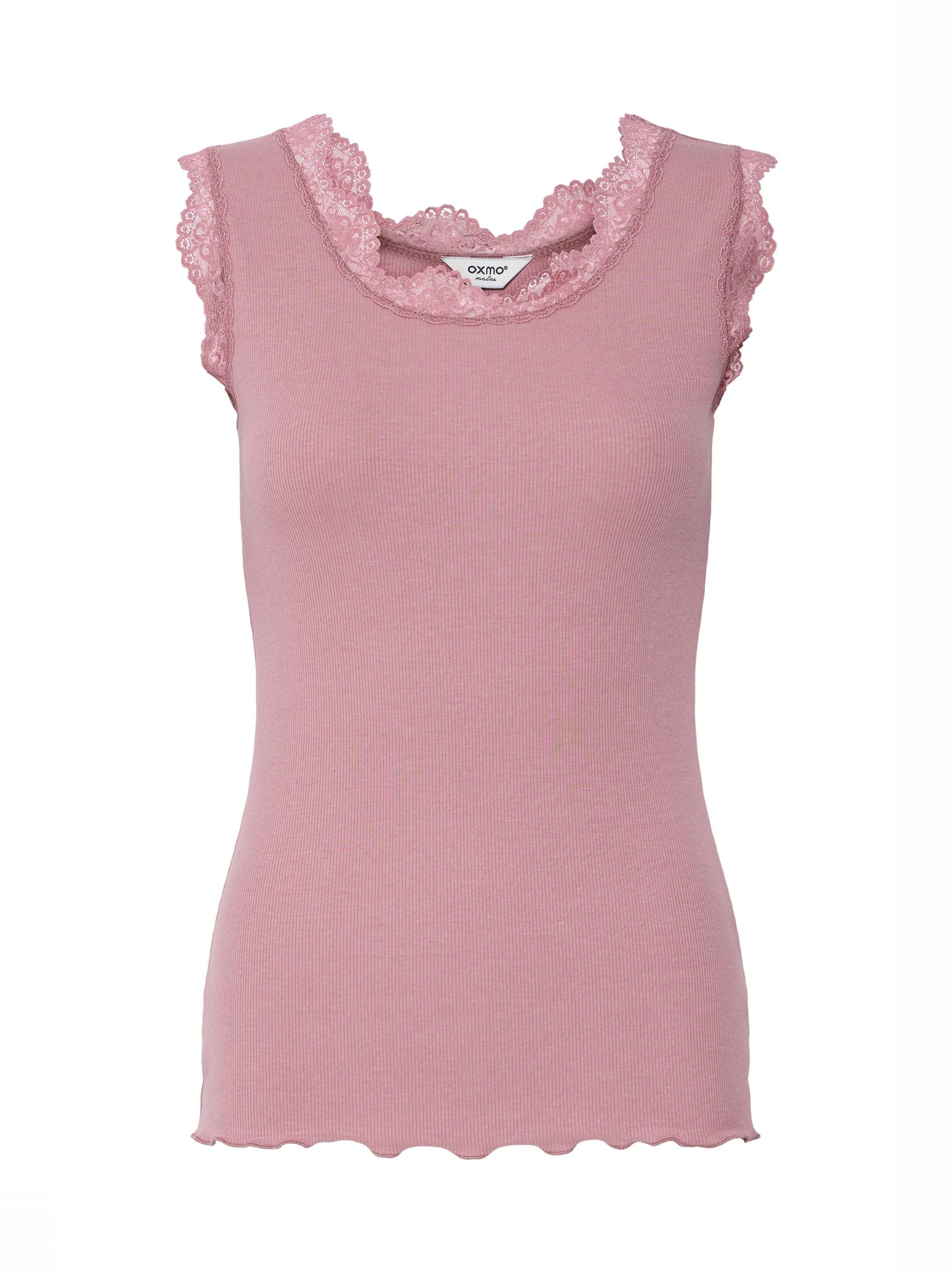 Oxmo - Top ' OXNSuna Lace ' em rosa: frente