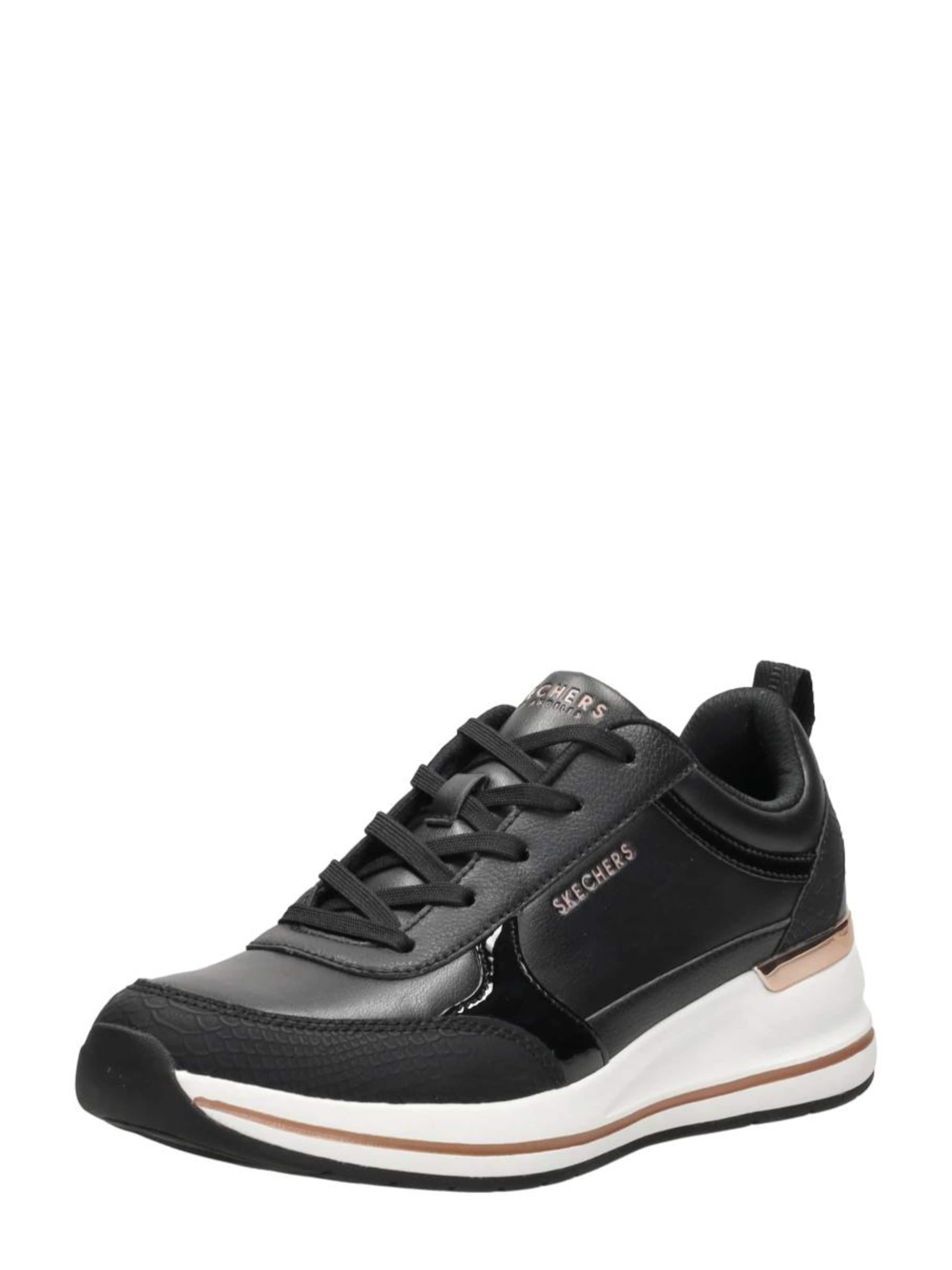 SKECHERS Platform trainers 'Billion 2 - Mid Lace Up' in Black: front