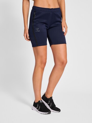 Hummel Regular Workout Pants 'Cima' in Blue: front