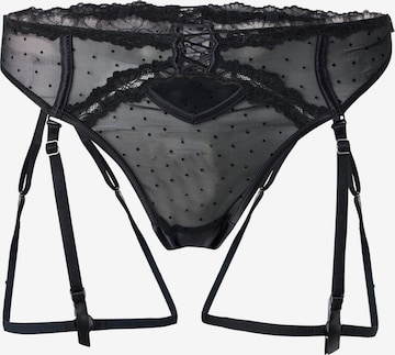 Hunkemöller Stringit 'Kat' värissä musta: etupuoli