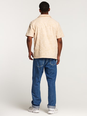 Shiwi Comfort fit Koszula 'TOWELING' w kolorze beżowy