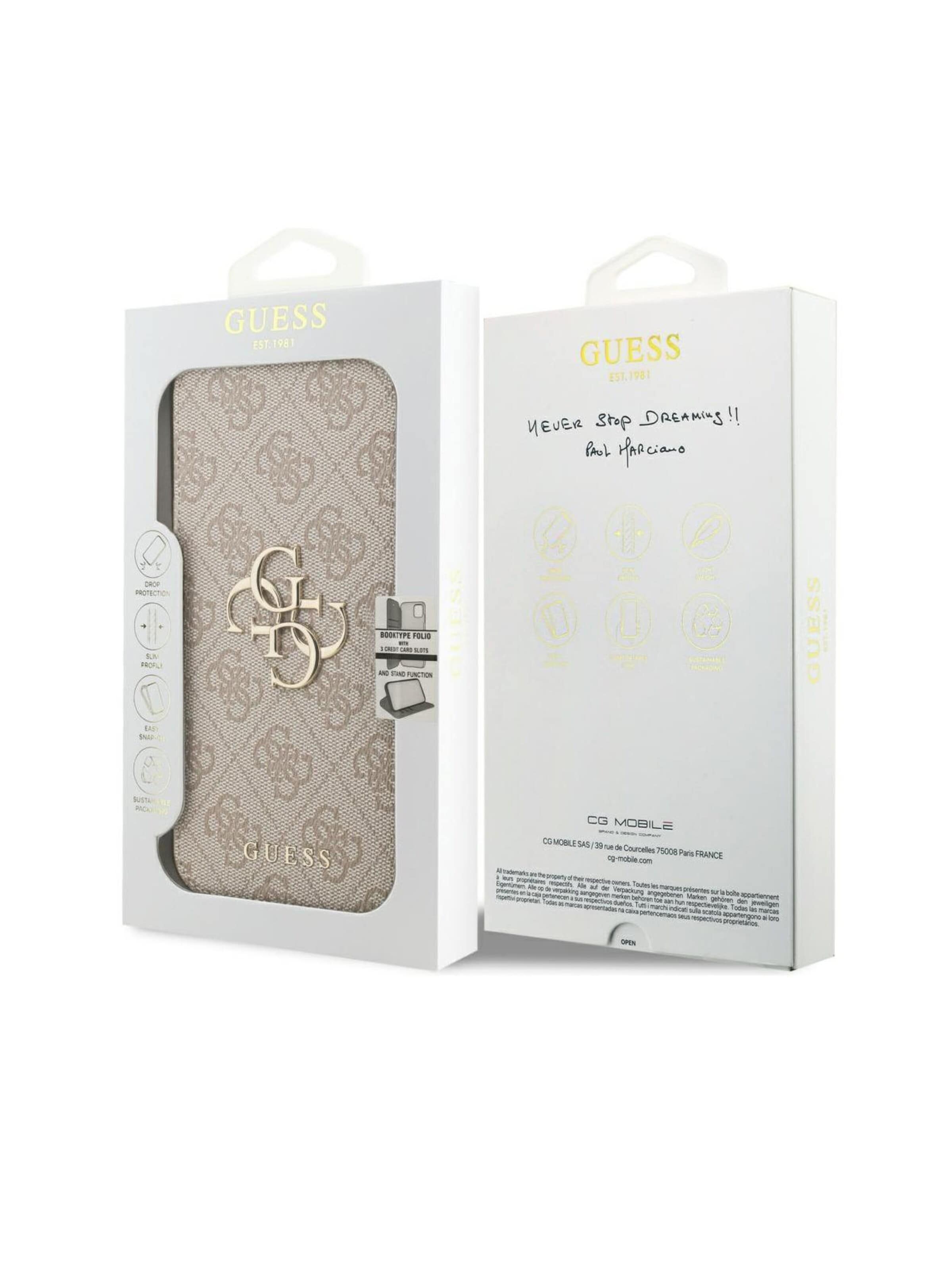 Protection pour smartphone 'Guess for iPhone 18 Pro Max / iPhone 17 Pro Max' CG Mobile en rose