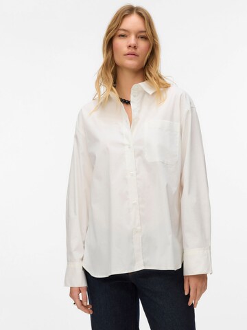 VERO MODA Blouse 'VMLotus' in Wit: voorkant