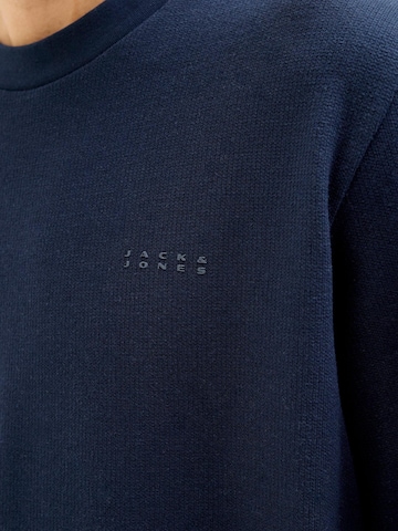 JACK & JONES Shirt 'JCOPACER STRUCTURE TEE' in Blauw