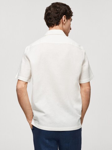 MANGO MAN Regular fit Button Up Shirt 'Ants' in White