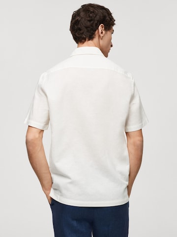 MANGO MAN Regularny krój Koszula 'Ants' w kolorze biały